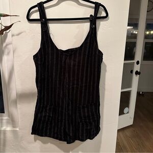 OBEY Black Pinstripe Jumper